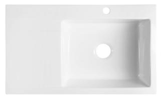 SAPHO AVORIA keramický dřez s odkapem, 86x51 cm, bílá 55086