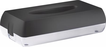 SAPHO COLORED zásobník na papírové kapesníky, 27x13x7cm, ABS, Soft Touch, černá mat A68700NE