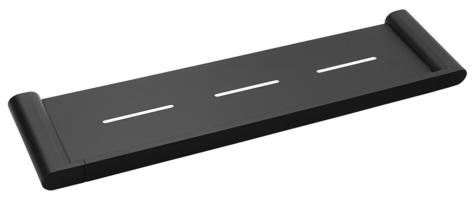 SAPHO FLORI polička 508x25x127, černá mat RF016/15