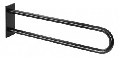 SAPHO HANDICAP opěrné pevné madlo tvar U 813, černá mat XH540B