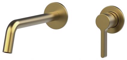 SAPHO ICONIC podomítková dvouprvková umyvadlová baterie, zlato mat AF008GB