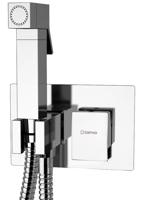 SAPHO LATUS podomítková bidetová baterie se Stop sprškou, hranatá, chrom 1102-07