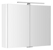 SAPHO LUCIE galerka s LED osvětlením, 86x70x17cm, bílá LU085-0030