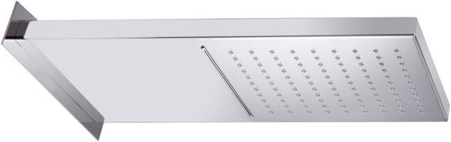 SAPHO Nástěnná hlavová sprcha s kaskádou, 500x200, nerez lesk DC562