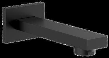 SAPHO Nástěnná výtoková hubice, hranatá, 160, černá mat BO412