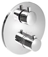 SAPHO Podomítková sprchová termostatická baterie, box, 2 výstupy, chrom RH399