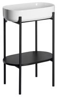 SAPHO PUNO podstavec s umyvadlem 550x860x360, černá SKA570-2-01