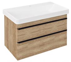 SAPHO SITIA umyvadlová skříňka 75,6x50x44,2cm, 2xzásuvka, dub alabama SI080-2222