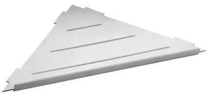 SAPHO SMART rohová police do spár 297x15x210, nerez lesk XJ615