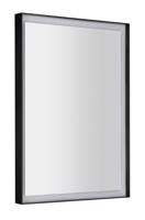 SAPHO SORT zrcadlo s LED osvětlením 47x70cm, černá mat ST047