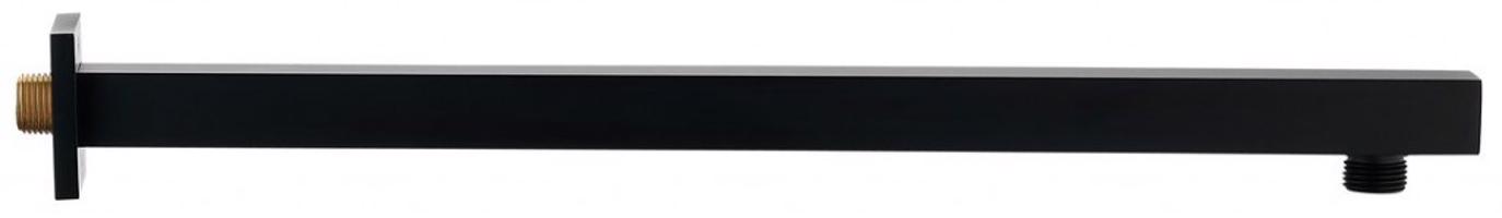 SAPHO Sprchové ramínko hranaté nízké, 400, černá mat SL102