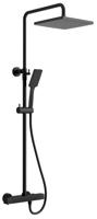 SAPHO Sprchový sloup s termostatickou baterií, černá mat KJ639