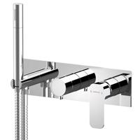 SAPHO SPY podomítková sprchová/vanová baterie s ruční sprchou, 3 výstupy, chrom PY53