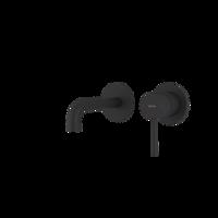 SAPHO ULTRAMIX podomítková dvouprvková umyvadlová baterie, hubice 15cm, černá mat UT118B