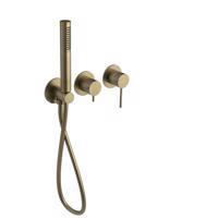 SAPHO ULTRAMIX podomítková sprchová/vanová baterie s ruční sprchou, 2 výstupy, zlato mat UT045G