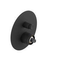 SAPHO ULTRAMIX tělo podomítkové sprchové baterie, 2 výstupy, černá mat UT042B-1