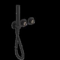 SAPHO ULTRAMIX tělo podomítkové sprchové/vanové baterie s ruční sprchou, 2 výstupy, černá mat UT045B-1