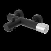 SAPHO ULTRATAP nástěnná vanová baterie, černá mat/chrom UT010TBC