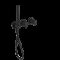 SAPHO ULTRATAP podomítková sprchová/vanová baterie s ruční sprchou, 2 výstupy, černá mat UT045TB