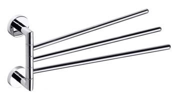SAPHO X-ROUND trojitý držák ručníků otočný 380, chrom XR407