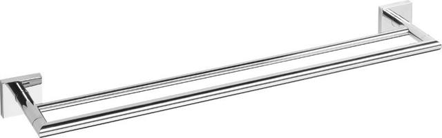 SAPHO X-SQUARE dvojitý držák ručníků 650x120, chrom XQ404