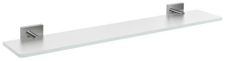 SAPHO X-SQUARE skleněná police 700, chrom/mléčné sklo XQ009-06