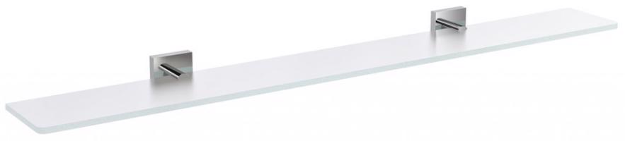 SAPHO X-SQUARE skleněná police 800, chrom/mléčné sklo XQ009-07