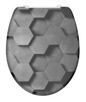 Schütte GREY HEXAGONS| Duroplast, Soft Close 4008431823928