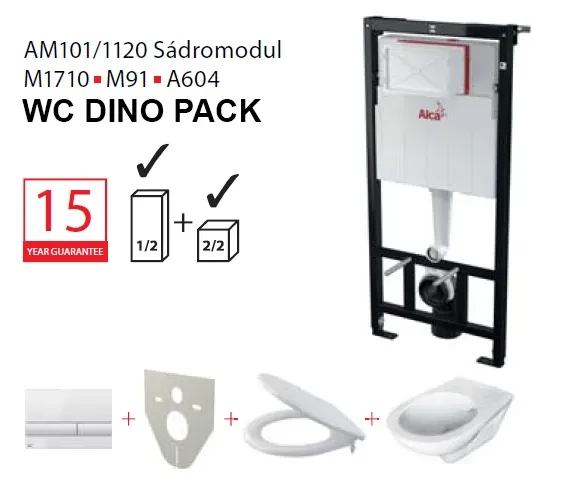 Set modul 5v1 Alcadrain DINO RIM AM102/1120,M370,M91/DRIMPACK/P169 AM102SET5V1DINO