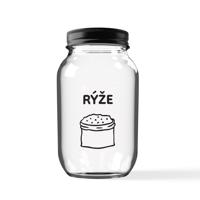Úklid pro klid Sklenice na rýži 3,75 l Typ písma: Tiskací