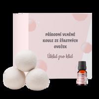 Úklid pro klid Vlněné koule do sušičky - 3 ks Vůně: citrón